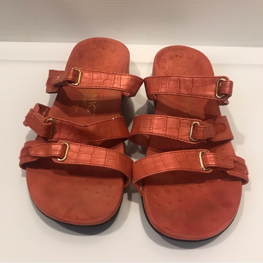 Viconic Coral Pink Orang Salmon Sandals Shoes